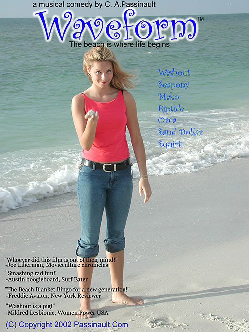 Tampa Bay model and actress Roxanne Kowalska in this early conceptual poster for the independent Waveform 